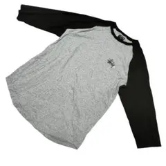 ステューシー　ラグラン　ビックロゴ　七分シャツ