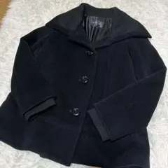 INDIVI インディヴィ アンゴラ65% 日本製 ウールコート 36 美品✨