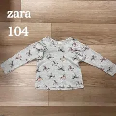 zara 馬プリント 長袖カットソー 104