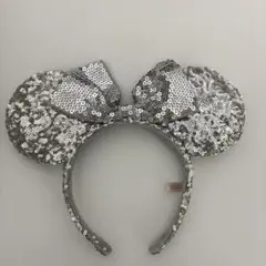 シルバー ミニー耳 カチューシャ