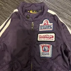 HYSTERIC GLAMOUR ワッペン付ナイロンツイルスイングトップブルゾン