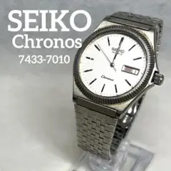 SEIKO Chronos クォーツ腕時計 ブラック 7433-7080 2025年最新】セイコー 7433-の人気アイテム - メルカリ