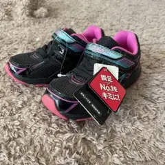 SYUNSOKU キッズスニーカー ブラック/ピンク19.5㎝