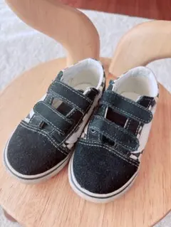 Vans キッズスニーカー ブラック/ホワイト チェッカーボード