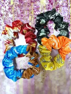 値下げです☆ 新品・未使用‼︎ 鬼滅の刃 シュシュ  4個♡