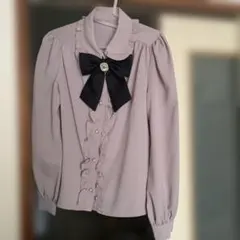 アンクルージュ　リボンブラウス