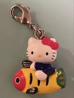 ★栃木限定★ ご当地キティ ファスナーマスコット 宇都宮　黄ぶな　2007