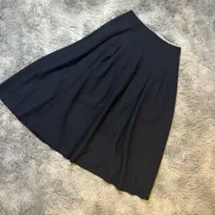HIROKO BIS 9 M タックフレアスカート 黒 通勤 卒業式 入学式のサムネイル