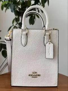 【美品】COACH コーチ バッグ ハンドバッグ NORTH SOUTH