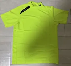 New Balance 蛍光イエロー シャツ 新品　モックネック　ゴルフウェア