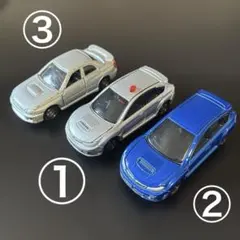 【レア】トミカくじスバルインプレッサWRX STI覆面パトカーなど3台セット