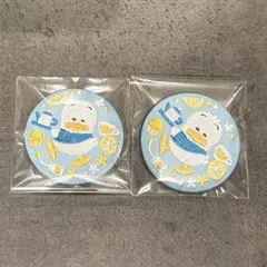 サンリオキャラクターズ刺繍缶バッジ あひるのペックル