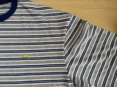 Kappa ボーダー Tシャツ ネイビー グレー