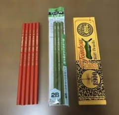 トンボ鉛筆 ＆ 三菱鉛筆 朱色 セット