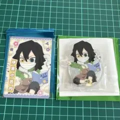 鬼滅の刃　伊黒小芭内　ハンドメイドクラブ　パッチワーク風カード　アクリルスタンド