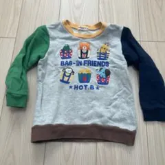 ホットビスケッツ　動物キャラクター やや厚手トレーナー 110cm