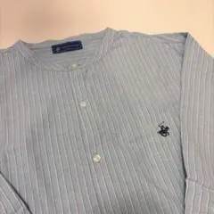美品 BEVERLY HILLS POLO CLUB ストライプ オーバーシャツ