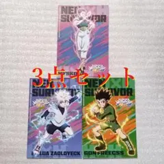 3枚 AJ 2026 ゴン キルア ヒソカ ハンターハンター イラストカード