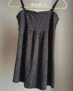 UNIQLO花柄ネイビーキャミソール L