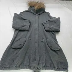 ★Brunello DK61358 ファー付ウールコート グレー系のサムネイル