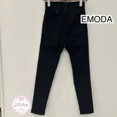 EMODA ブラック スキニーパンツ ダメージ加工