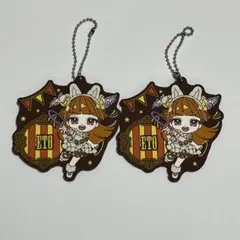 カラフルピーチ　えと　一番くじ　ラバーチャーム　2点