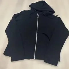 スウェットフルジップパーカ　スウェット黒パーカー　パーカー　ブラック　XL