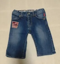 ミキハウス　ダブルB　ハーフ　デニム　110