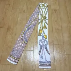 美品☆ルイヴィトン バンドー モノグラムトランクデザイン ストール アニマル 美品☆ルイヴィトン バンドー モノグラムトランクデザイン ストール