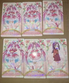 名探偵プリキュア うらないカードガム キュアミスティック　小林みくる　6枚セット