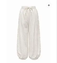 MUGUET ミュゲ rose pattern curve pants Sサイズ - メルカリ