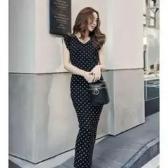 rienda リエンダ ドットワンピース