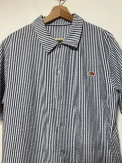 Fruit of the Loom ✖️Beginストライプ 半袖シャツ Lサイズ