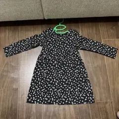 H&M 花柄 長袖 ワンピース 3/4T 2-4Y