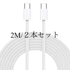 USB Type-C ケーブル PD対応 100W 5A 急速充電 2M ２本
