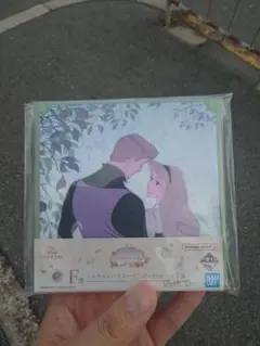 ディズニープリンセス1番くじ　F賞　ミニキャンバスボード　オーロラ姫