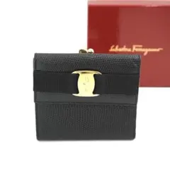 ✨新品未使用✨　Salvatore Ferragamo ミニ財布　がま口　リボンのサムネイル