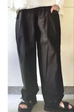 journal standard luxe ポプリンタックパンツ ブラック