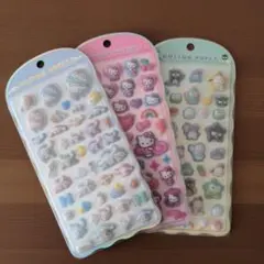 コットンパフィー シール サンリオ 3シートセット【正規品】