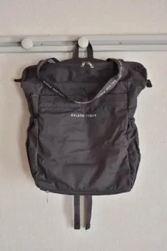 【美品】gelato pique ジェラートピケ 2wayママリュック グレー