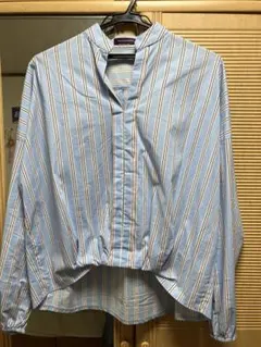 URBAN RESEARCH 水色ストライプ長袖シャツ