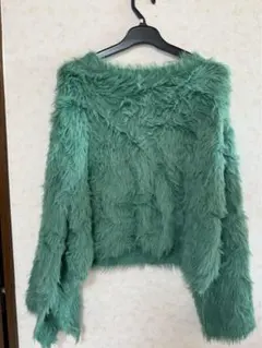 KBF ニット セーター 緑 トップス レディース