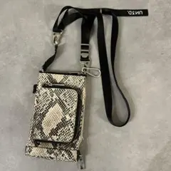 美品！アンスリードUN3D.◎マルチショルダーパイソンバッグ