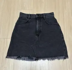 GU ブラックデニムミニスカートMサイズのサムネイル