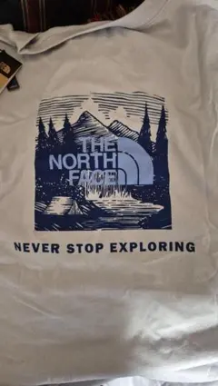 新品タグ付き☆THE NORTH FACE ブルー Tシャツ XL