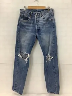 値下12.15A353E◎リーバイス◎ストレートデニム◎501CT◎ダメージ加工