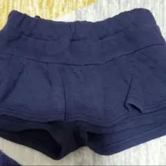 98【おまとめ2000円以上500円引】キュロットスカートショートパンツネイビー
