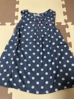 ダブルビー　水玉　B子ちゃん　ワンピース　90