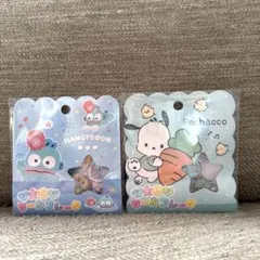 おはじきシールフレーク　ハンギョドン　ポチャッコ