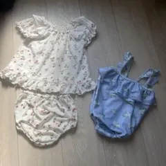 ベビー水着＆セットアップ　サイズ80cm 西松屋